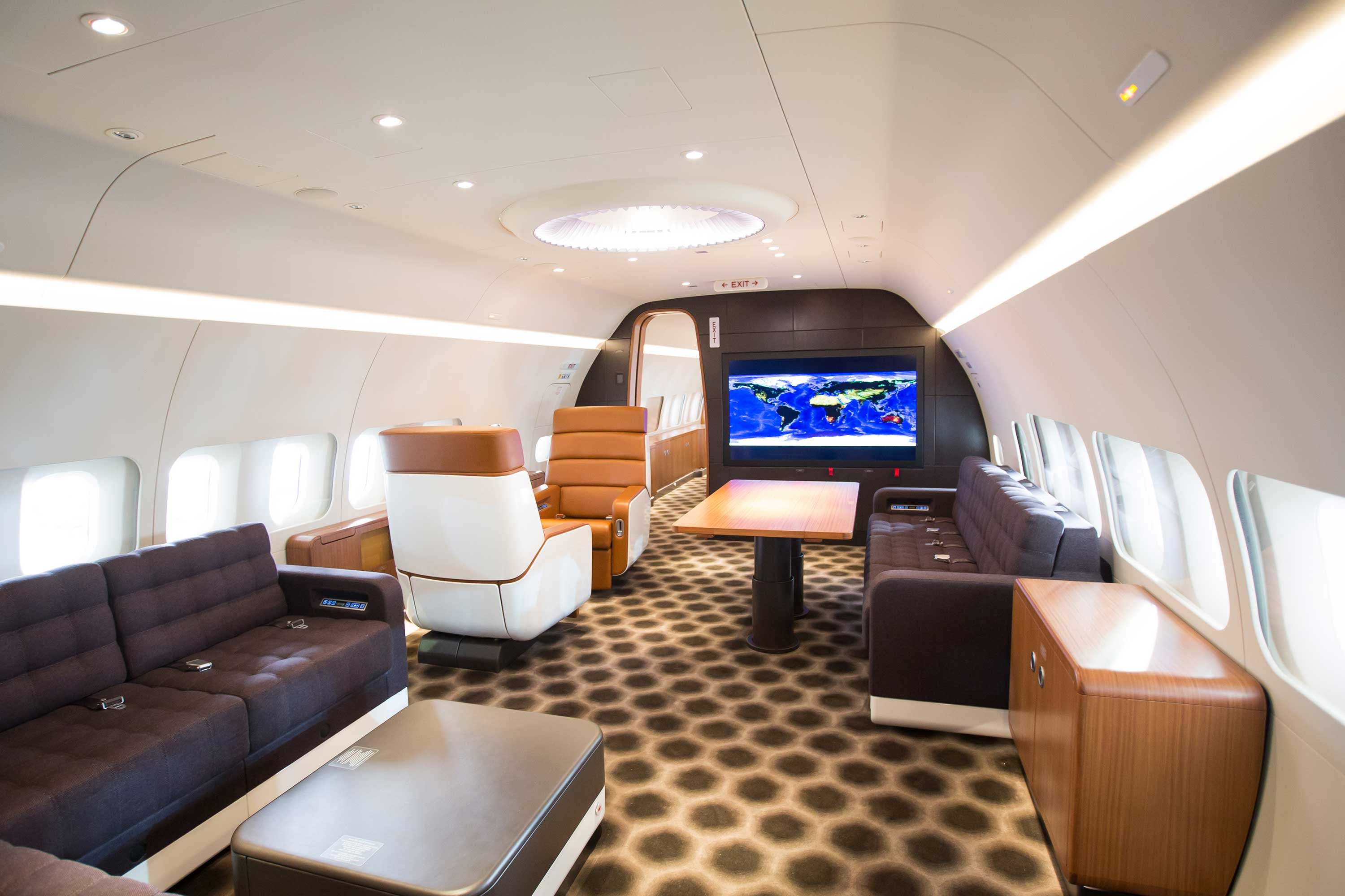 BBJ Private Aircraft Interior | Marc Newson Ltd