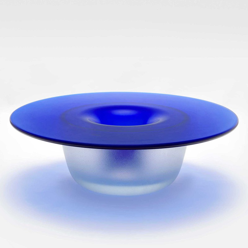 Blue glass coffee table discount