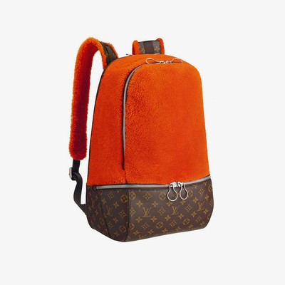 Louis Vuitton X Marc Newson Shearling Monogram Backpack - Brown