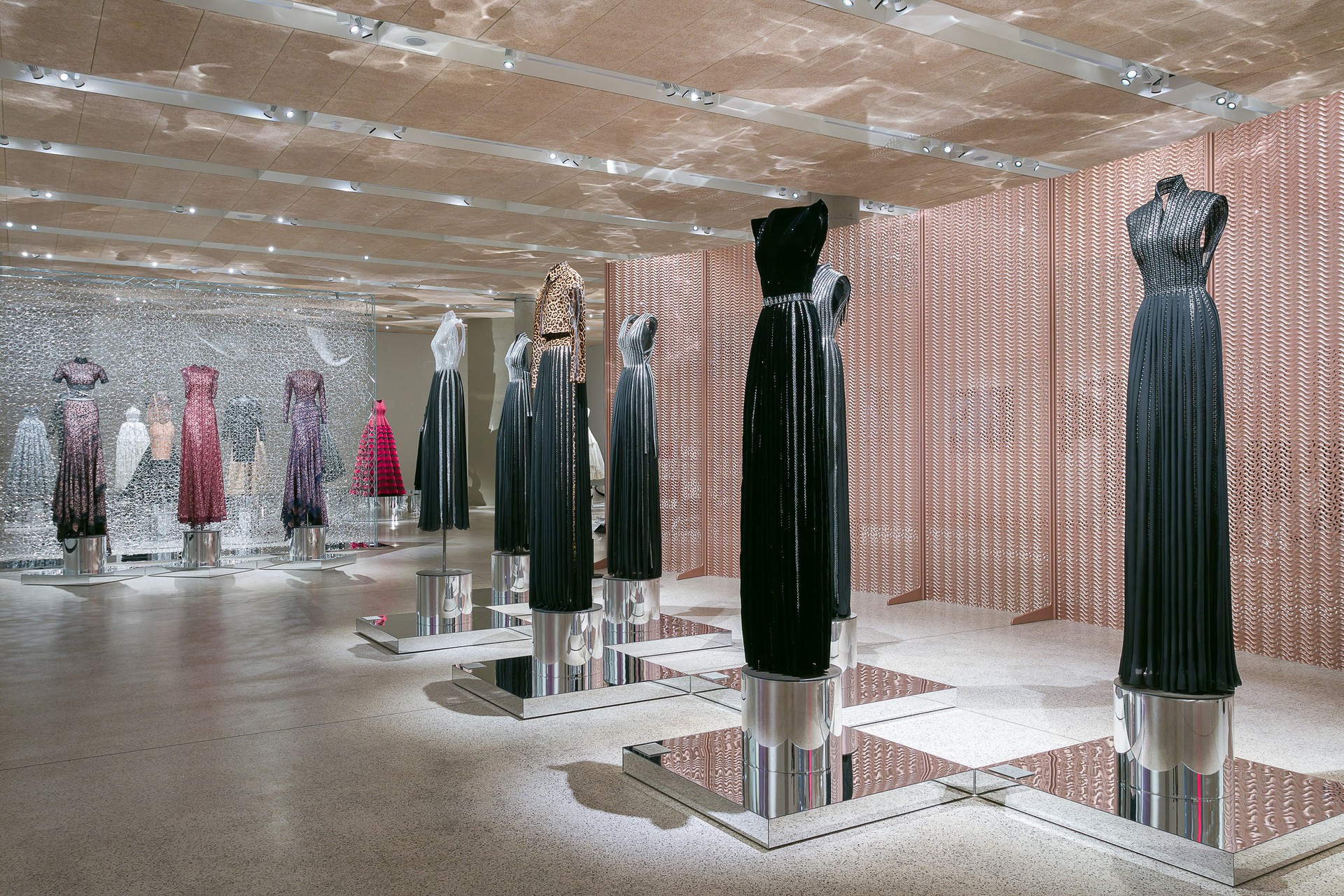 Screen for Azzedine Alaia: The Couturier at Design Museum London 
